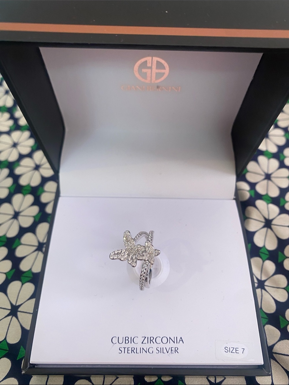 Giani Bernini Silver Cubic Zirconia Starfish Ring